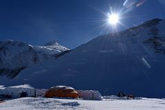 03E Mount Shinn, The Ridge To High Camp And The Dining Tent Morning From Mount Vinson Low Camp.jpg